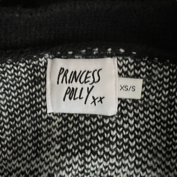 Princess Polly - Zaynah Cropped Cardigan Dark Academia Plaid Collegiate Sz XS/S - Picture 6 of 6